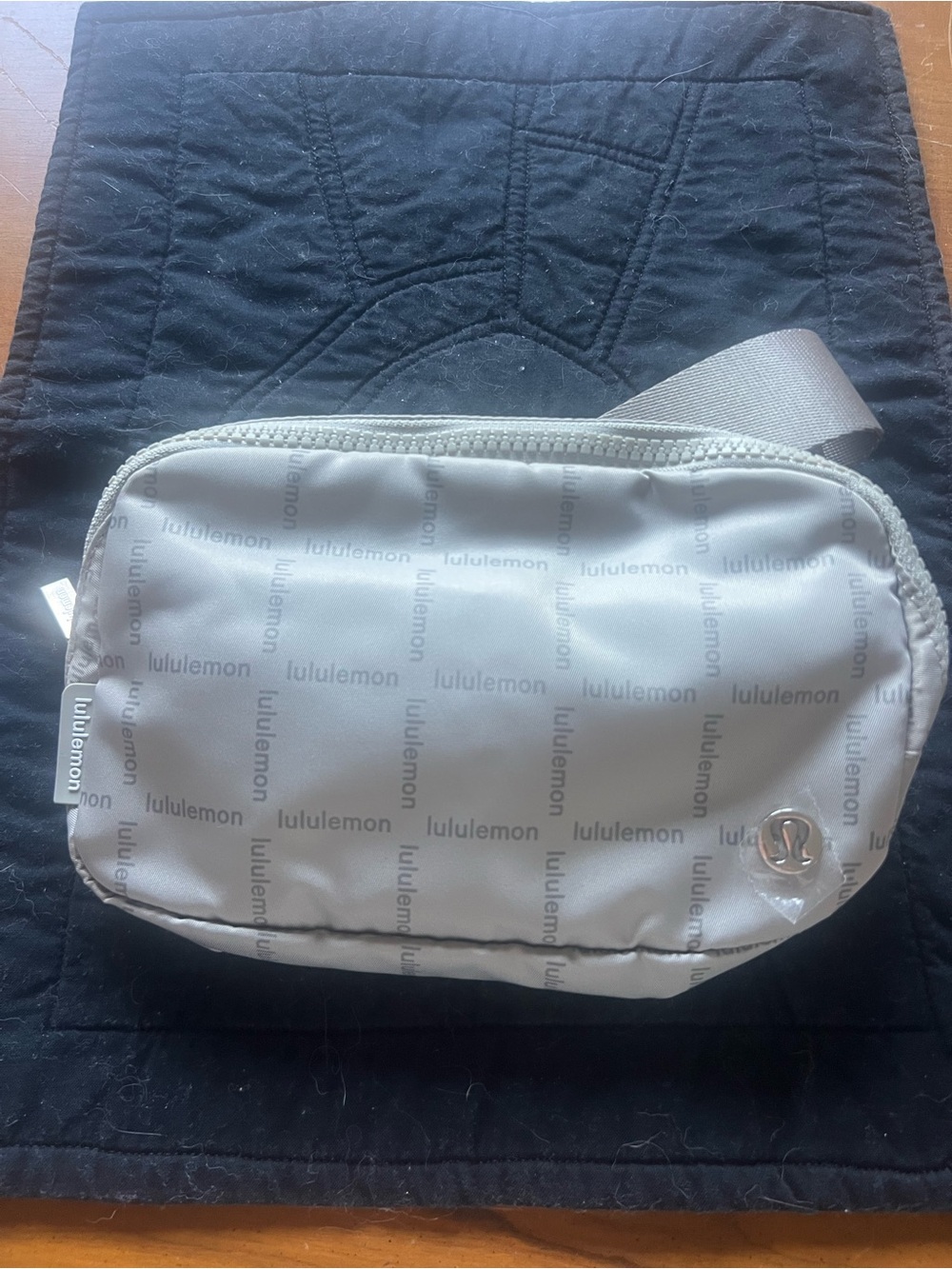 lululemon athletica Light Gray Logo Belt Bag